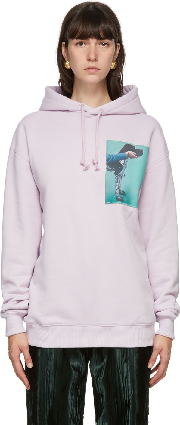 Acne Studios - Purple Dog Patch Hoodie