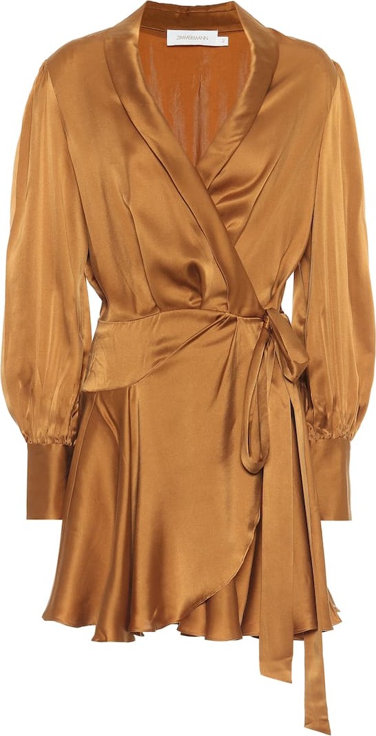 Zimmermann Espionage silk wrap minidress