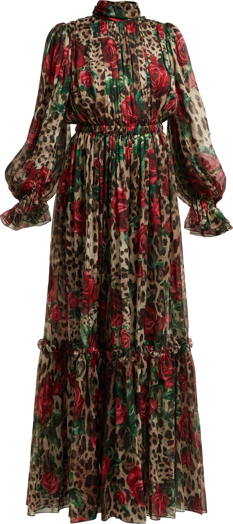 Dolce & Gabbana Leopard-print silk-chiffon jumpsuit