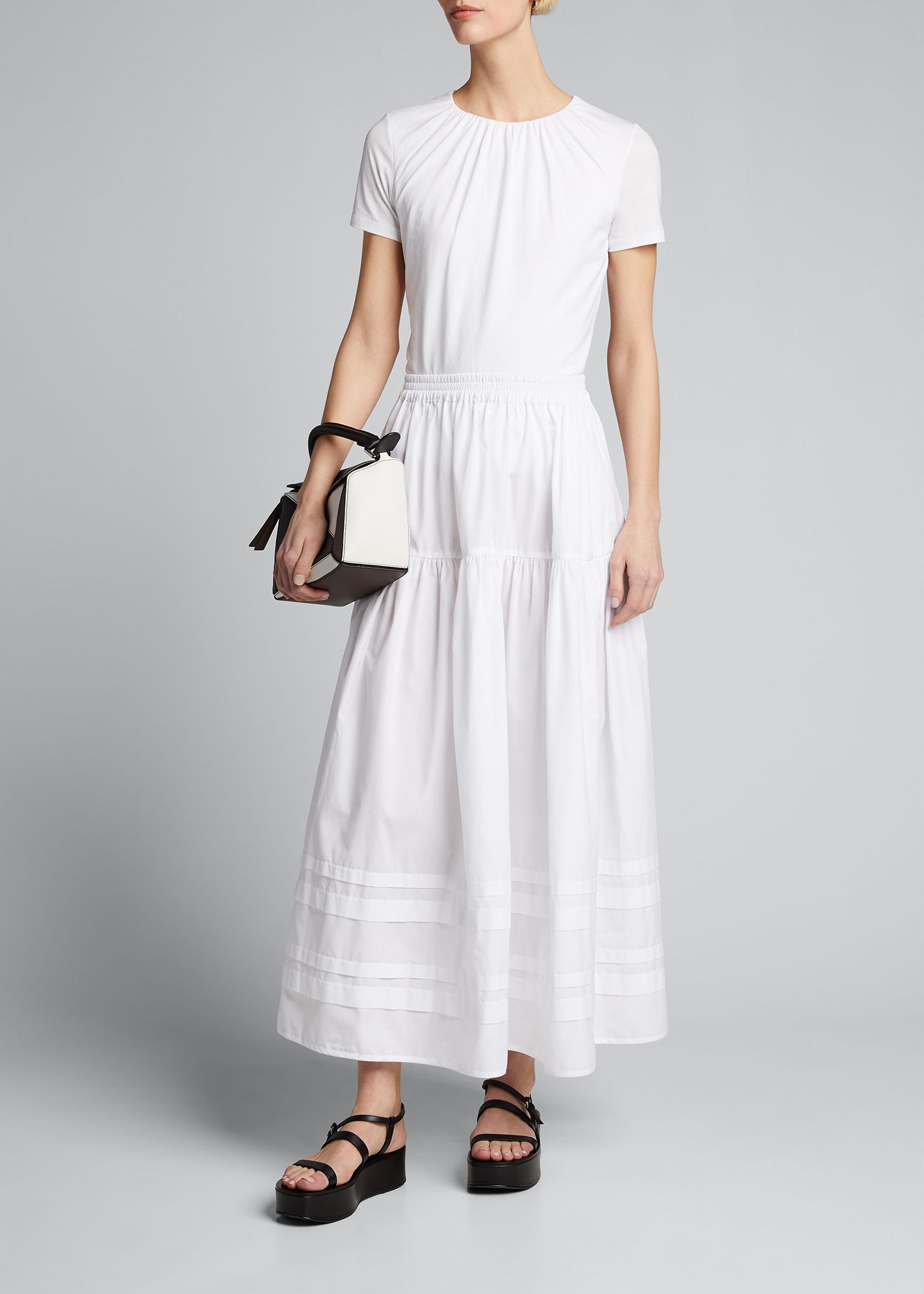 Theory Gathered Crewneck Tee