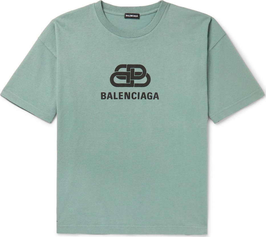 Balenciaga Logo-Print Cotton-Jersey T-Shirt
