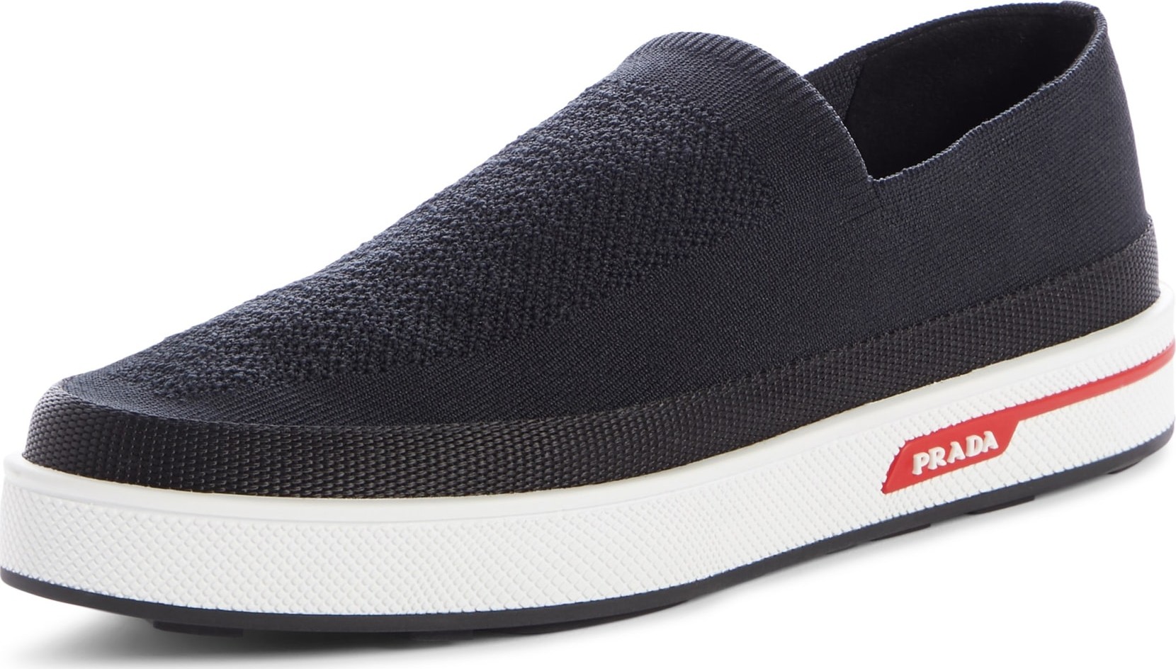Prada Knit Slip-On Sneaker