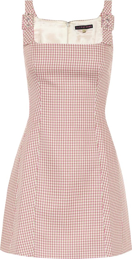 Alexachung Checked twill dress