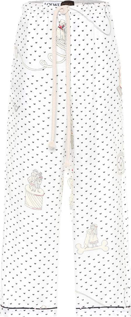 LOEWE X Paula's Ibiza printed linen trousers