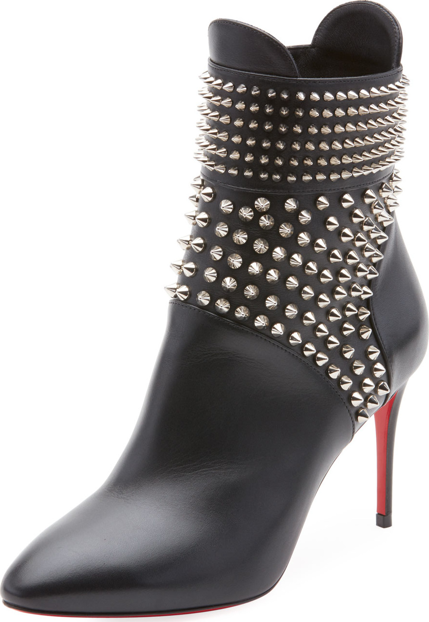 Christian Louboutin Hongroise Calf Red Sole Bootie