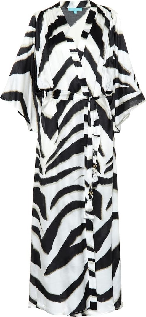 Melissa Odabash Jules silk-blend maxi kaftan