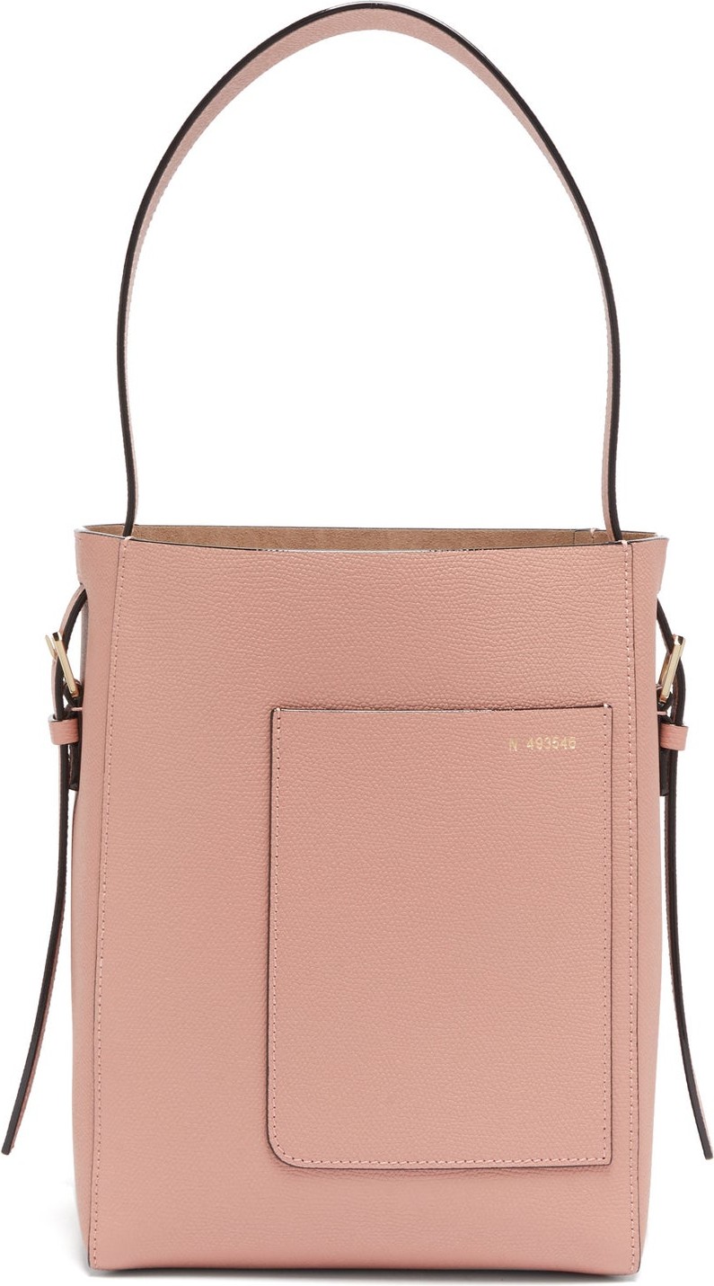 Valextra Small grained-leather tote bag