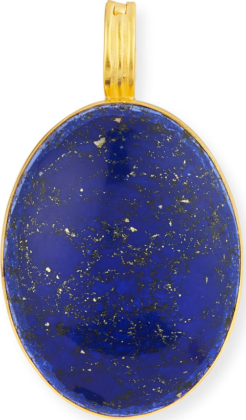 Dina Mackney Blue Lapis Oval Pendant