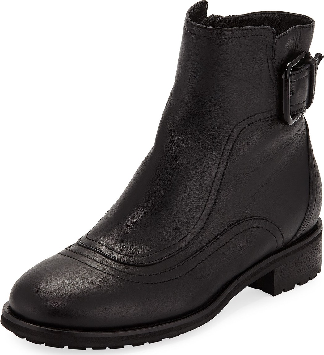 Jimmy Choo Brylee Flat Leather Ankle Boot