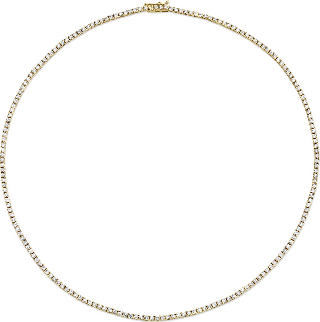 Sydney Evan 14k Gold Diamond Tennis Necklace, 4.44tcw