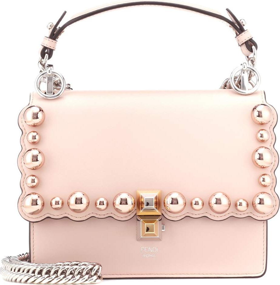 Fendi Kan I Mini leather shoulder bag