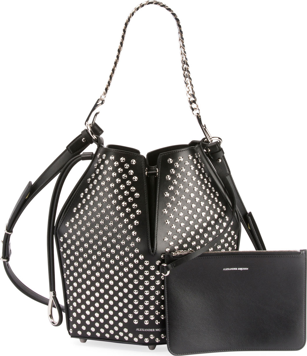 Alexander McQueen The Bucket Studded Shoulder Bag