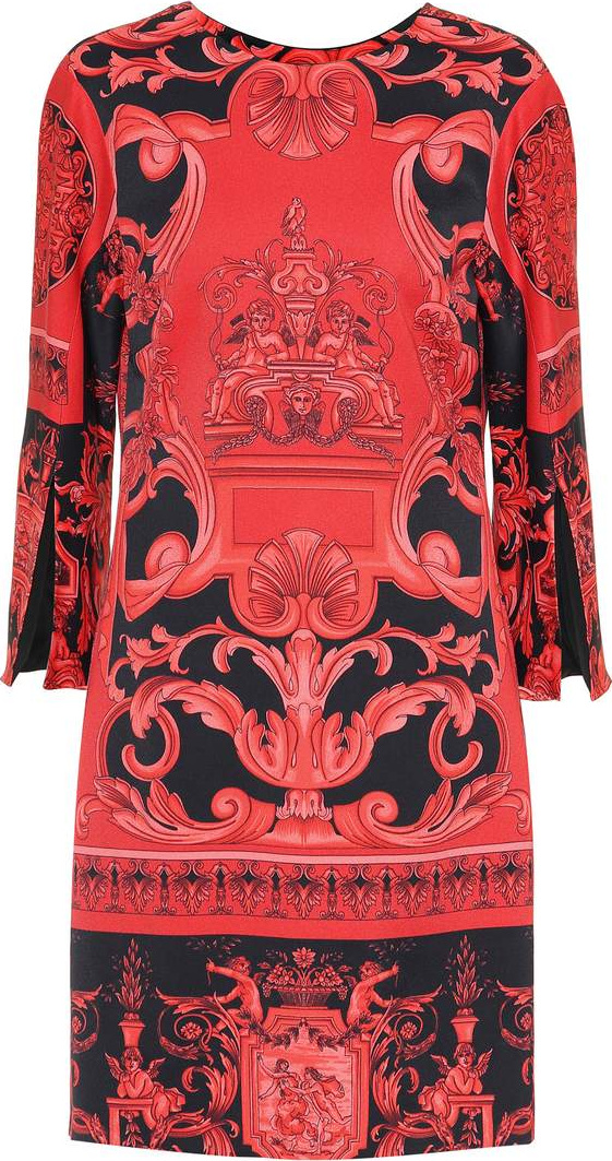 Versace Scarf-printed dress
