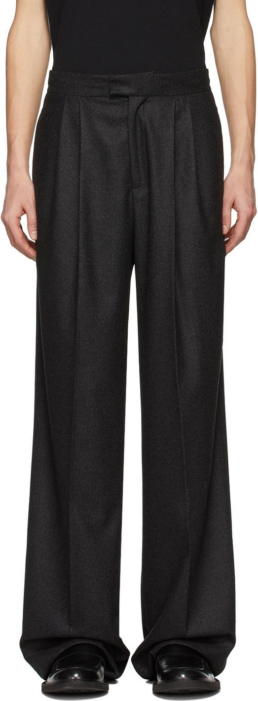 Bottega Veneta Black Cashmere Wide-Leg Trousers Bottega Veneta Black Cashmere Wide-Leg Trousers