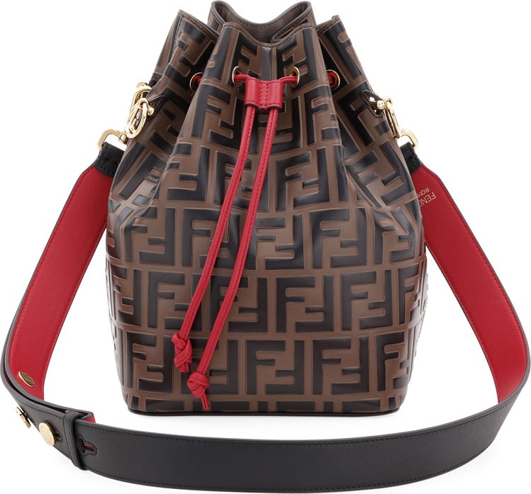 Fendi Mon Tresor Grande FF Calf Bucket Bag