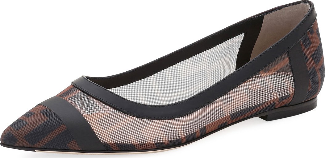 Fendi FF Mesh Skimmer Flats