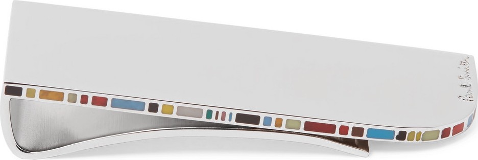 Paul Smith Silver-Tone and Enamel Money Clip