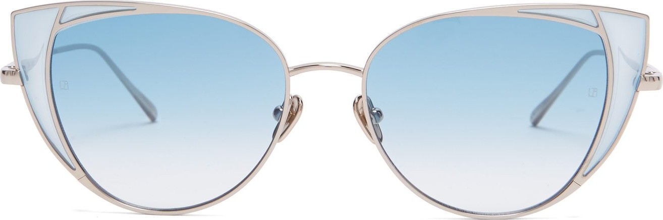 Linda Farrow Des Voeux metal cat-eye sunglasses