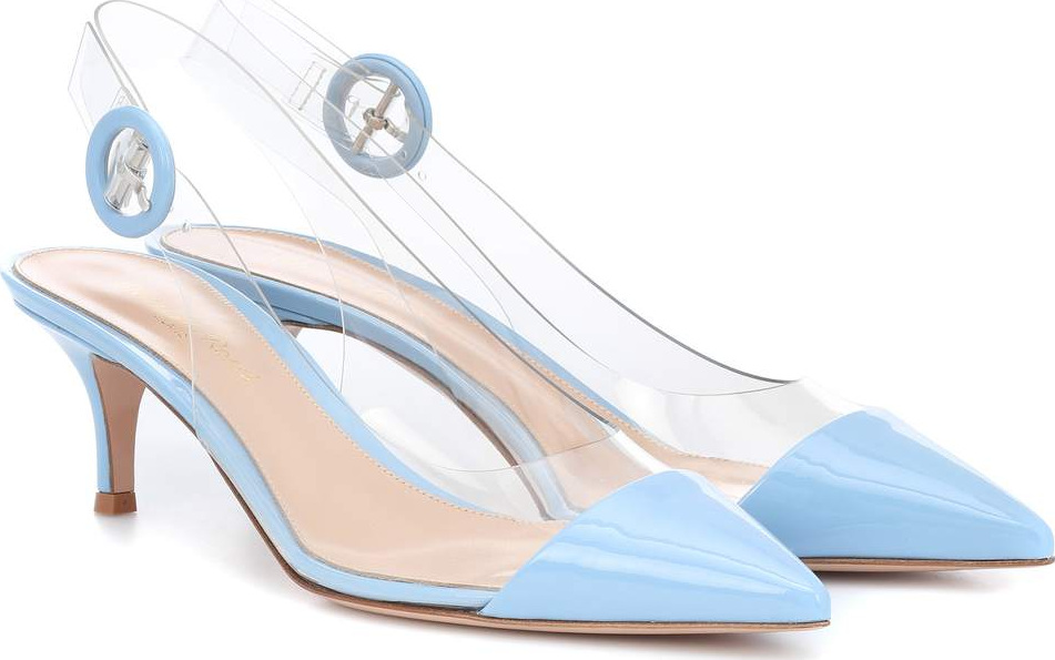 Gianvito Rossi Alice slingback patent leather pumps
