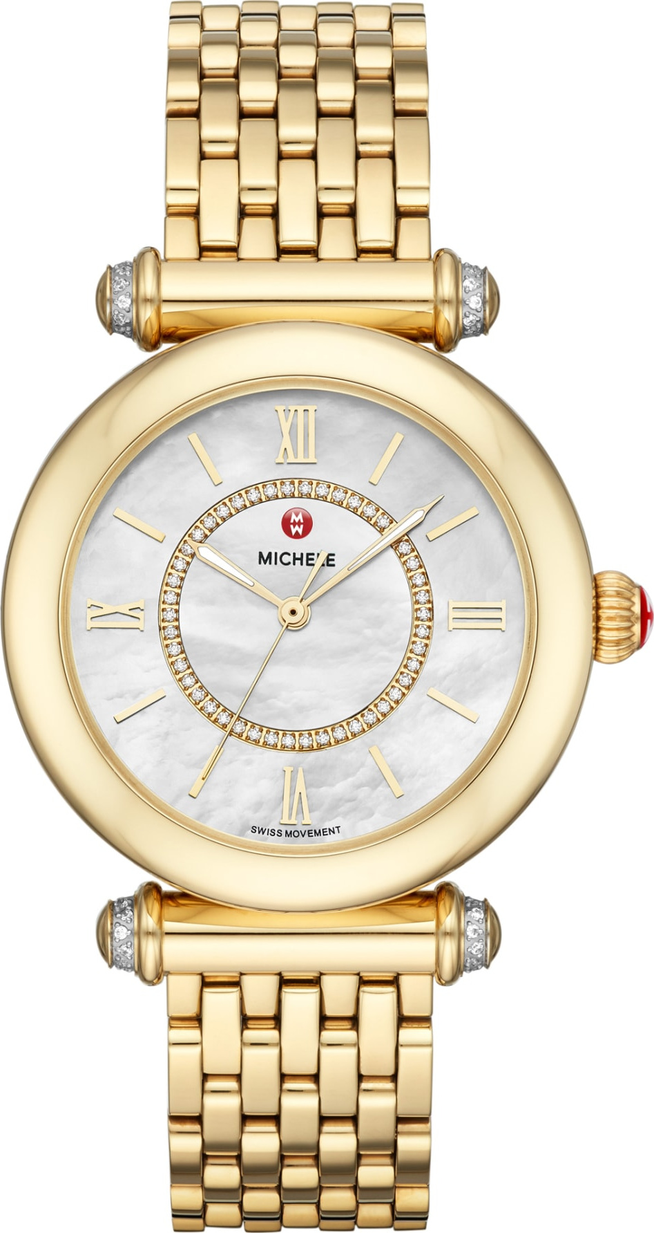 MICHELE Caber Diamond Bracelet Watch, 35mm