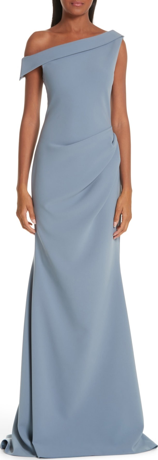 Christian Siriano One-Shoulder Evening Dress