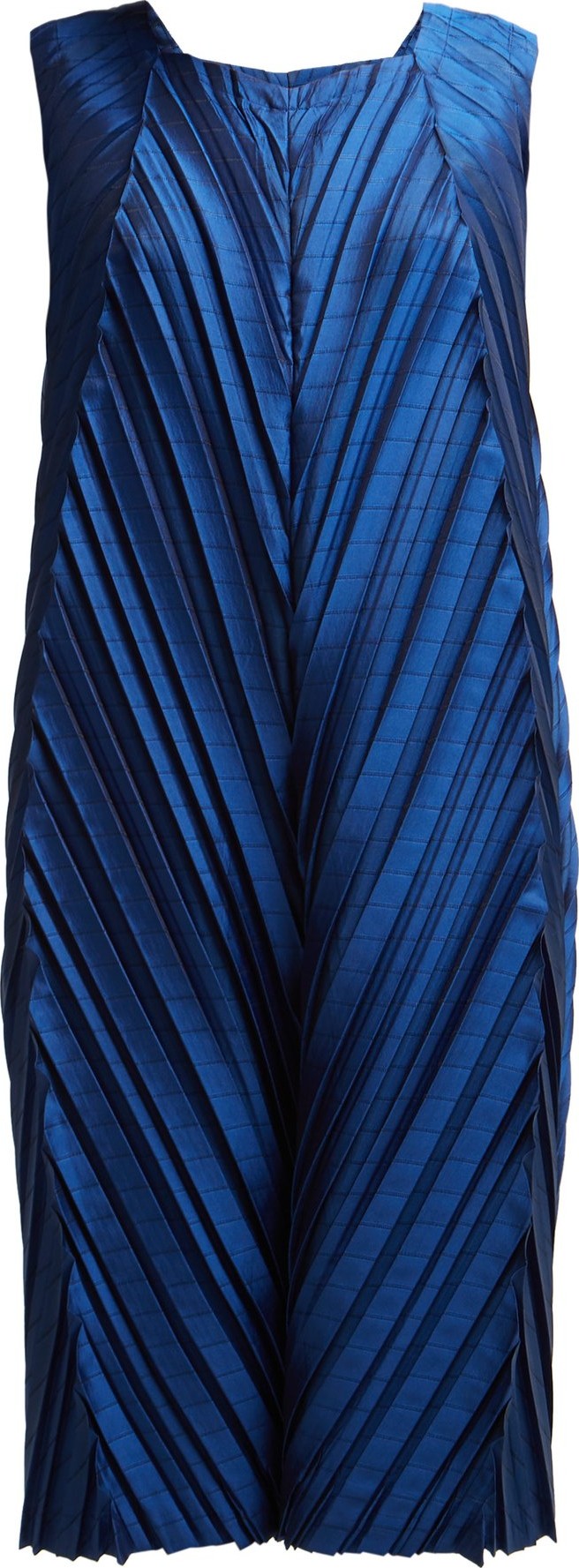 Issey Miyake Petiole pleated cocoon dress