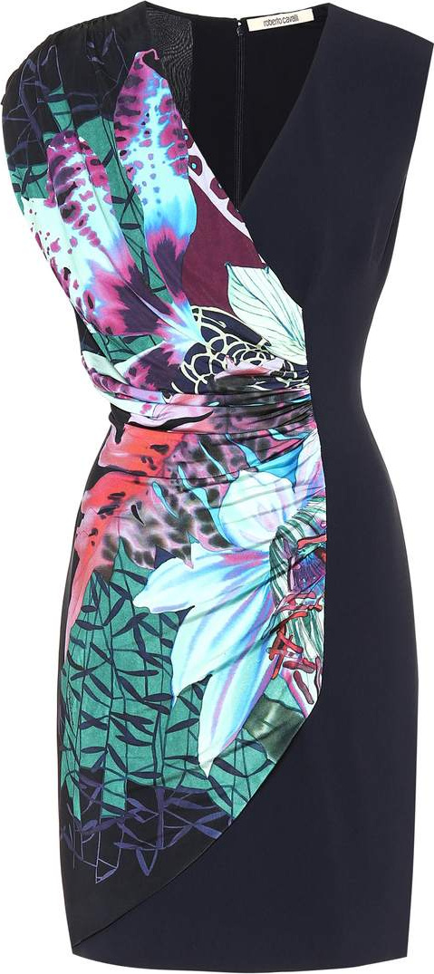 Roberto Cavalli Stretch-crêpe minidress
