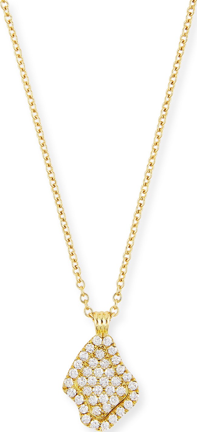 Kimberly Mcdonald 18k Pave Geode Inspired Mini Pendant Necklace