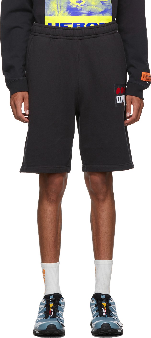 Heron Preston Black 'Style' Dots Shorts