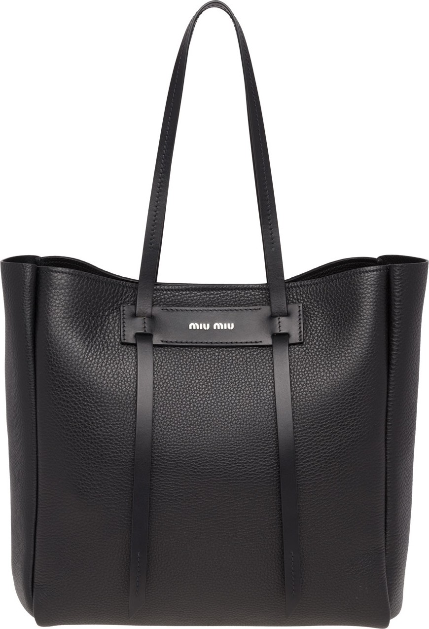 Miu Miu Daino Double-Handle Tote Bag