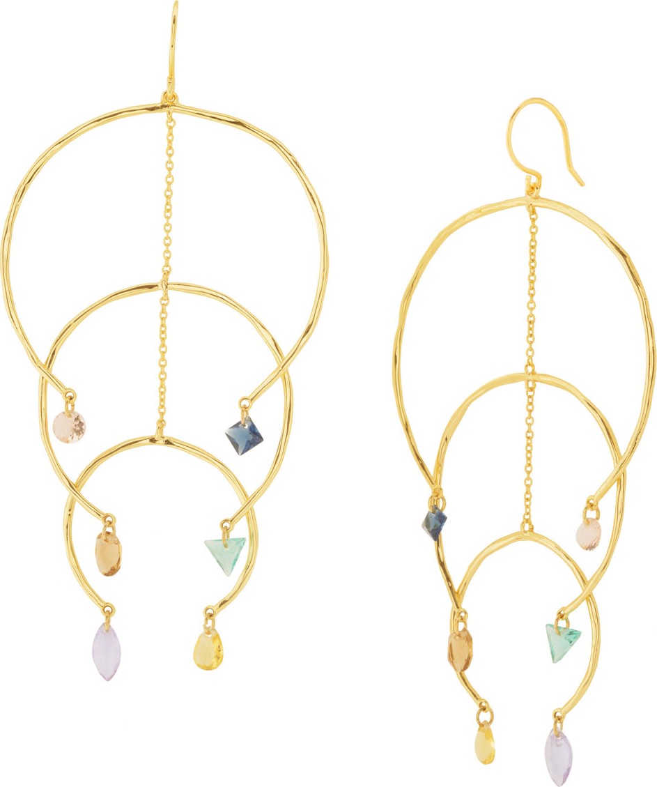 Gorjana Luca Shimmer Arc Mobile Earrings