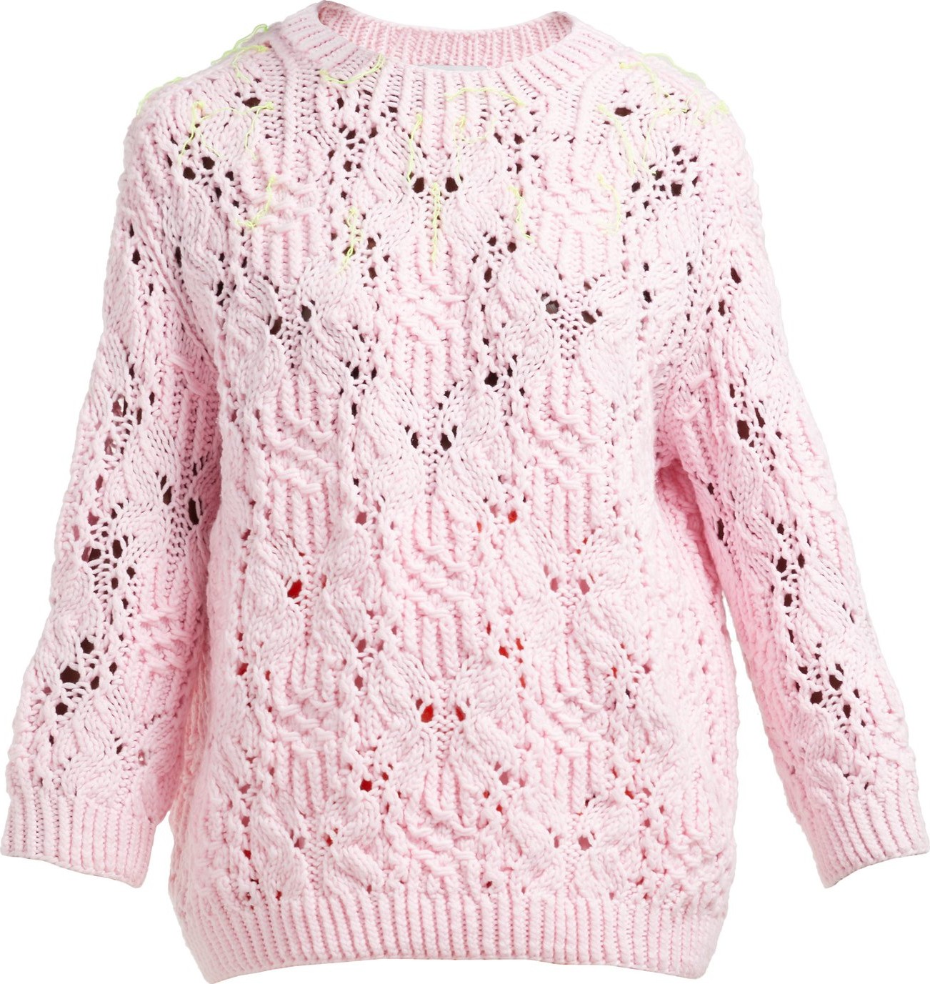 Vika Gazinskaya Neon-thread sweater