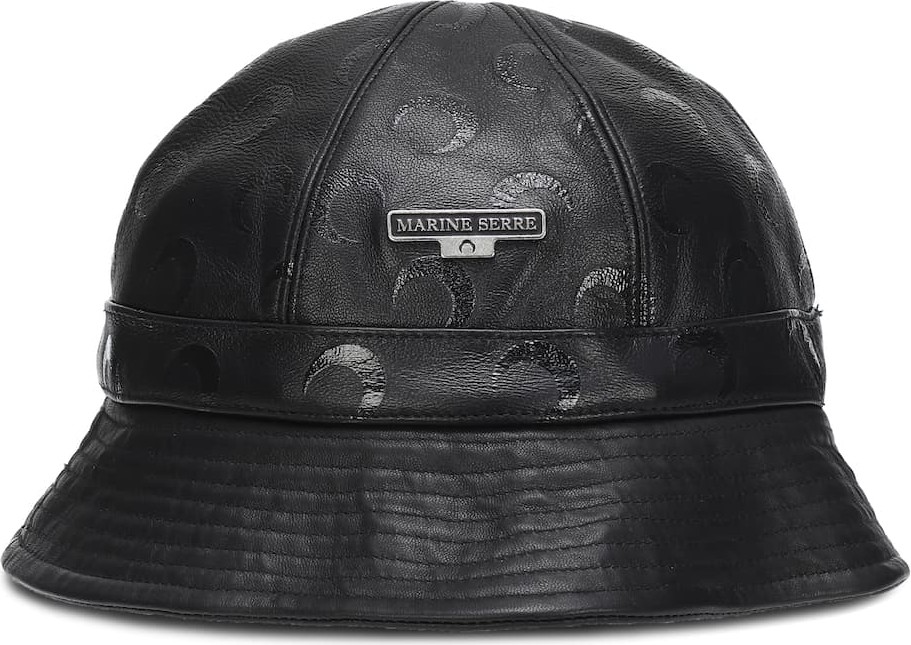 Marine Serre Leather bucket hat