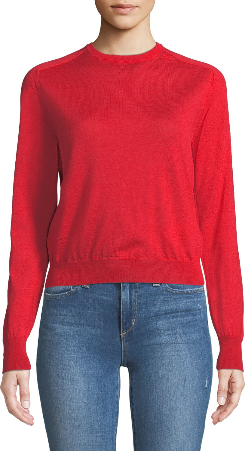 Eleventy Wool-Silk Tie-Back Sweater