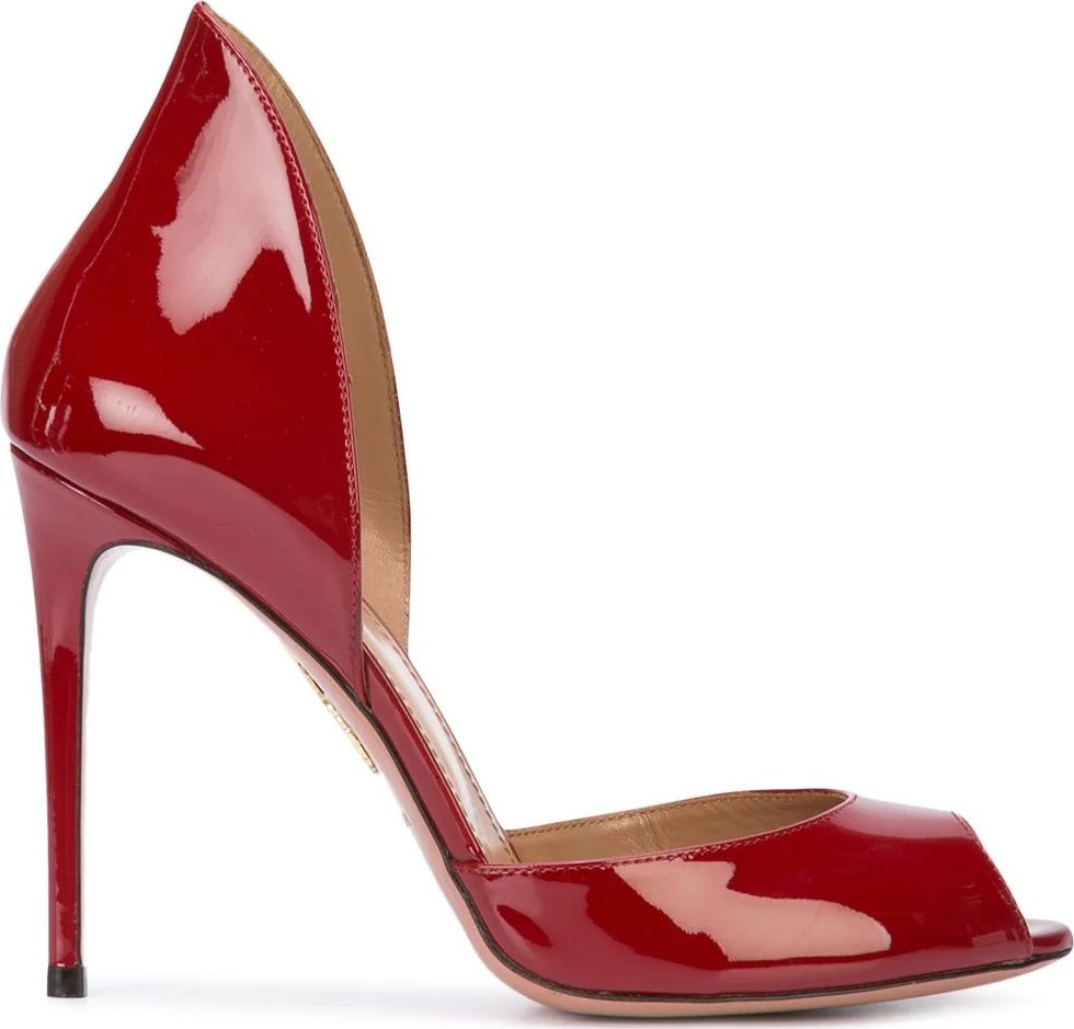 Aquazzura peep toe pumps