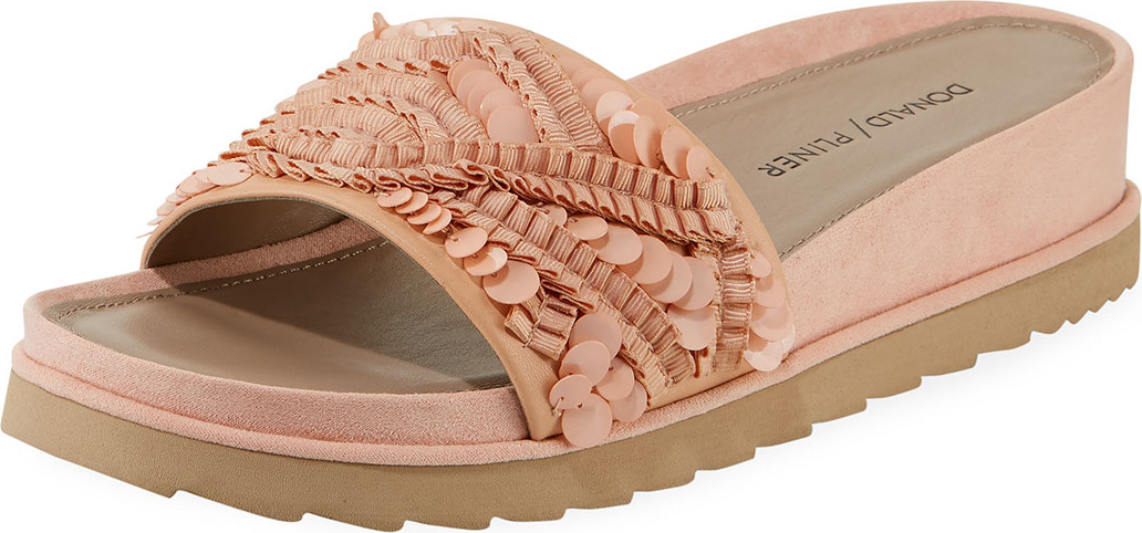 Donald J Pliner Cava Ornamented Slide Sandals