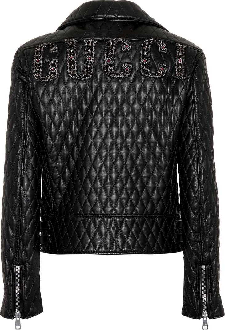 Gucci Matelassé leather jacket