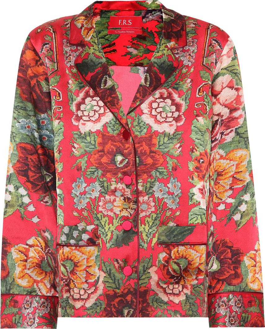 F.R.S For Restless Sleepers Ade printed silk shirt