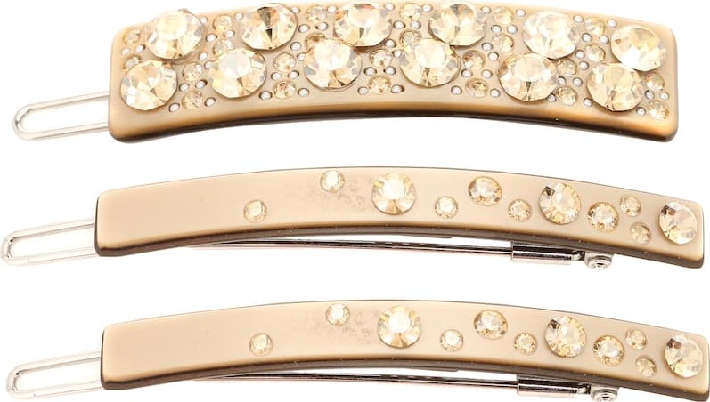 Jennifer Behr Exclusive to Mytheresa – Set of embellished barrettes