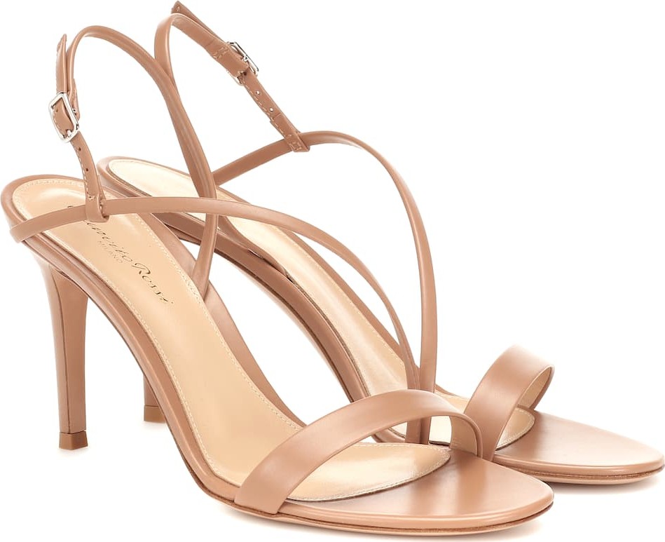 Gianvito Rossi Manhattan 85 leather sandals