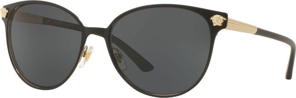 Versace Polarized Round Sunglasses w/ Medusa Head Temples