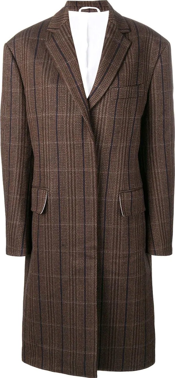 Calvin Klein 205W39NYC oversized tweed coat