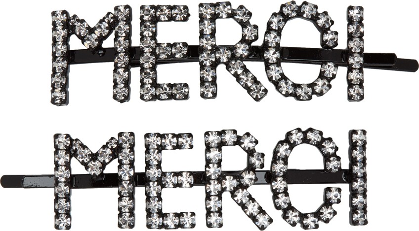 Ashley Williams Transparent 'Merci' Hair Clip Set