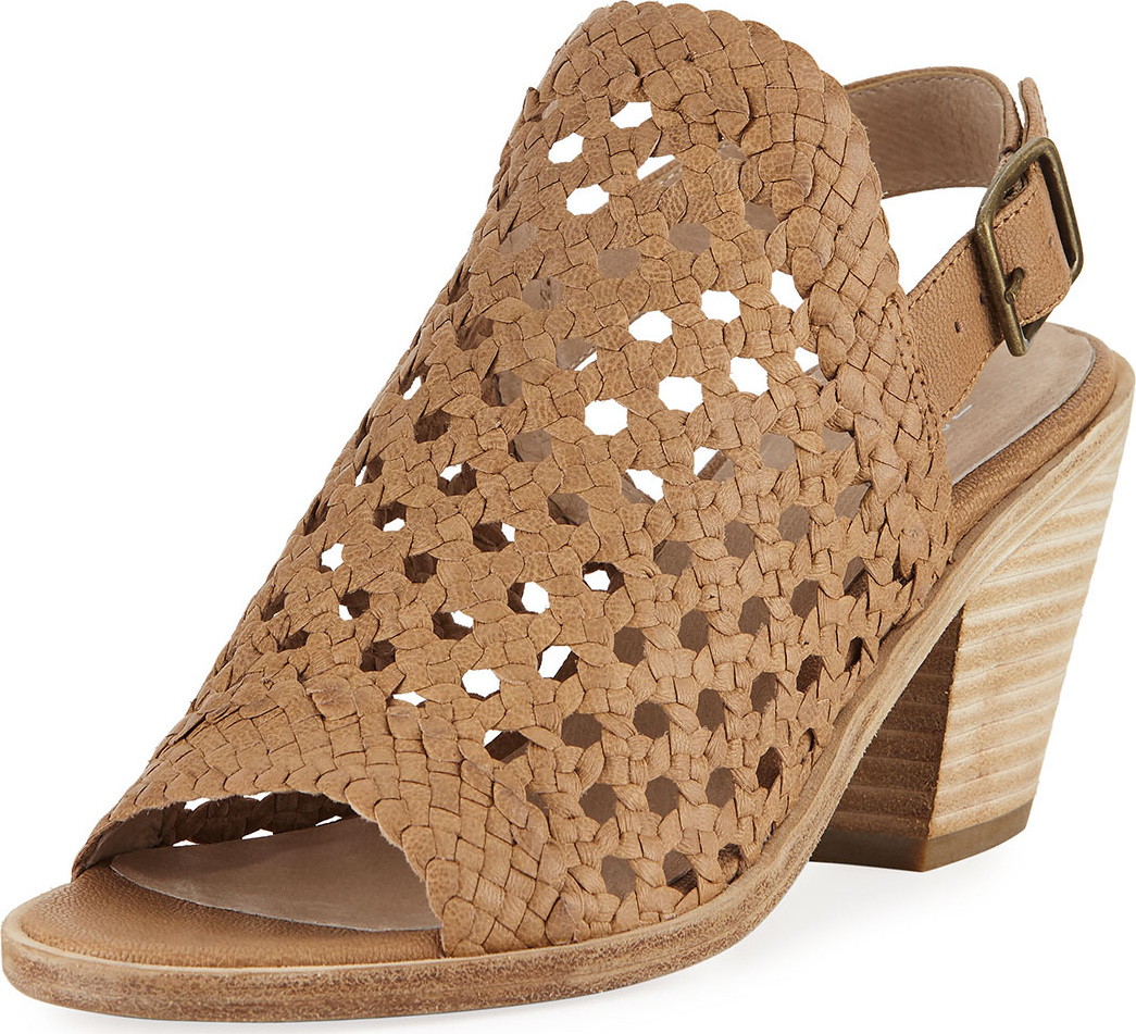 Eileen Fisher Rory Woven Leather Slingback Sandal