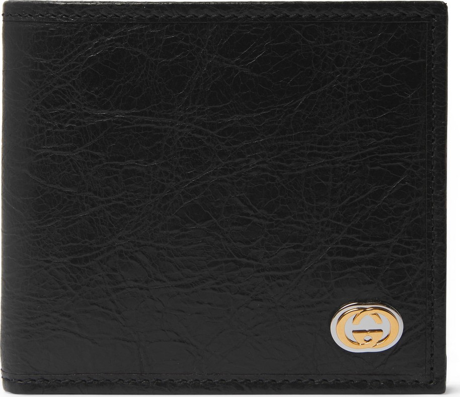 Gucci Textured-Leather Billfold Wallet