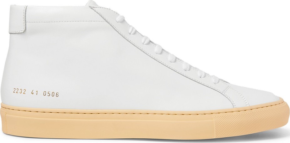 Common Projects Achilles Vintage Leather High-Top Sneakers