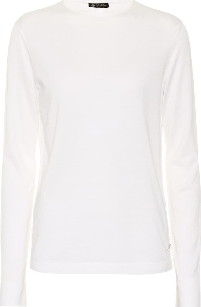 Loro Piana Silk and cotton crewneck sweater