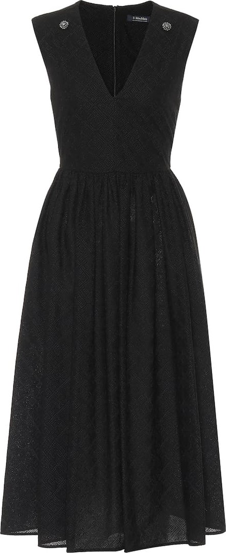 Max Mara Anzio cotton-voile midi dress