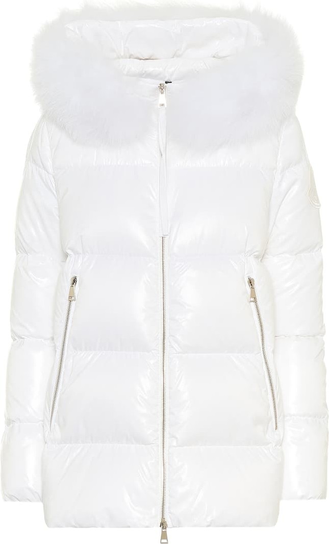 Moncler Fur-trimmed down jacket