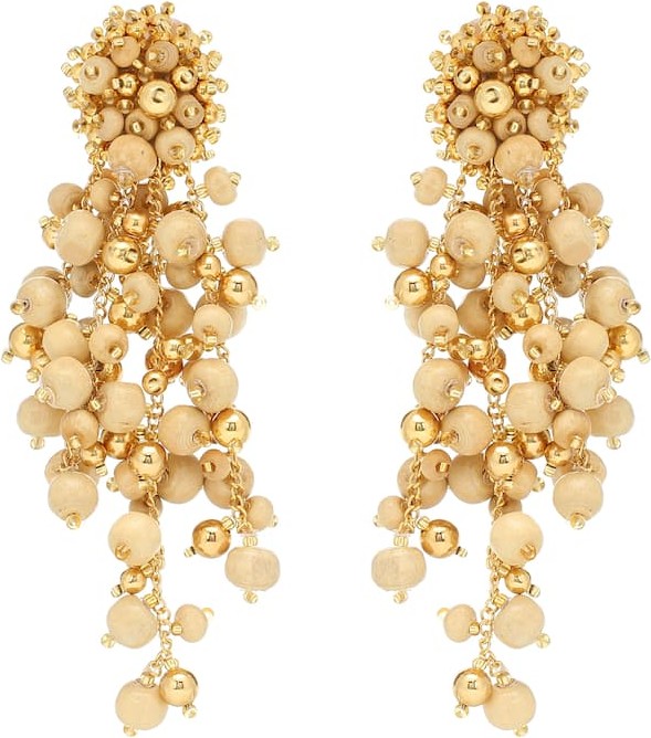 Oscar De La Renta Clip-on drop earrings